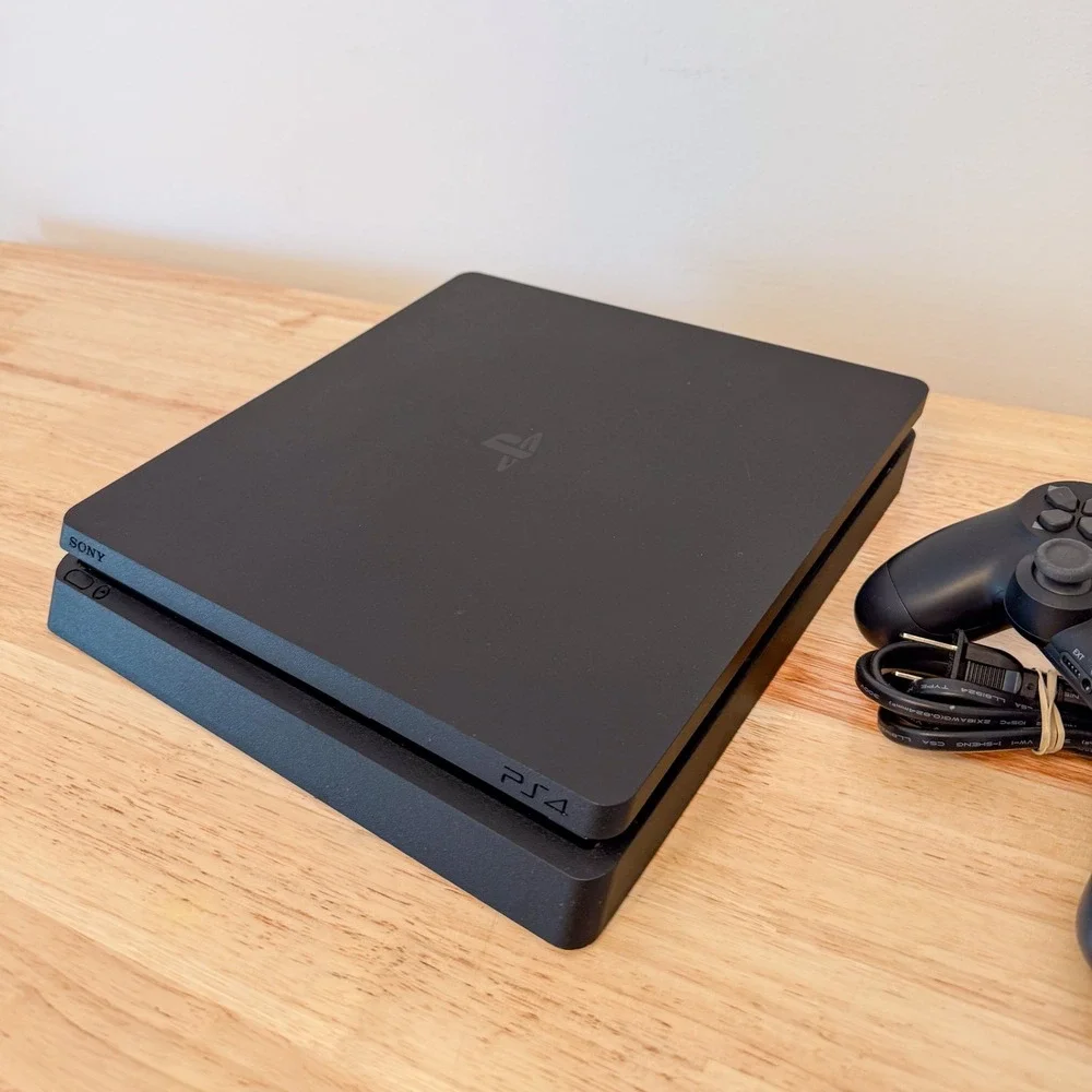 Sony PlayStation 4 Slim 1TB Console Black with DualShock 4 Controller